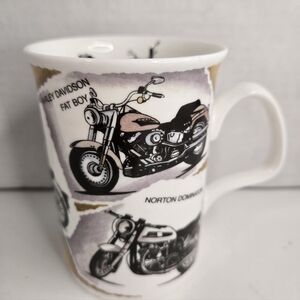 Roy Kirkham Nostalgia Motorcycle Biker Mug Fine Bone China 2007 England
